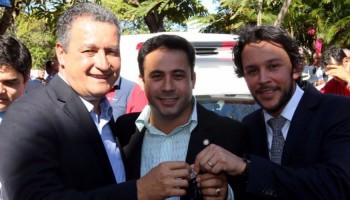 Rui Costa(E), David Cavalcanti (C) e Mário Junior (E)