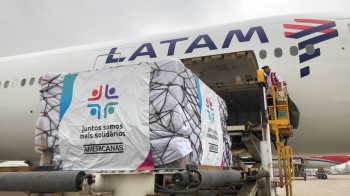 Americanas doou R$ 5,7 milhões para o transporte, feito pela LATAM Airlines Brasil, em apoio ao Min