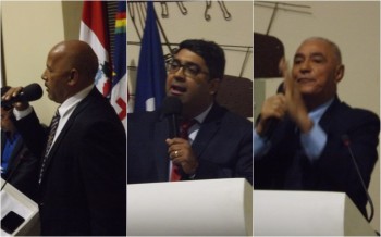 Vereadores José Carlos, Jean Roubert e Zezinho do INSS