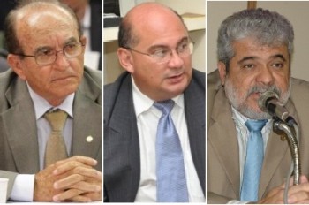 Candidatos a deputado estadual: Luiz de Deus, Val e Paulo Rangel