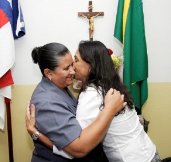 Vilma de Policarpo e a ex-primeira dama da Bahia,Fatima Mendonça