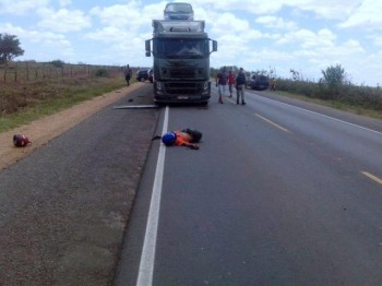 Mais um acidente envolvendo motoqueiro