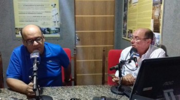Fábio Martins Coordenador da 6ª Ciretran e o radialista Bob Charles