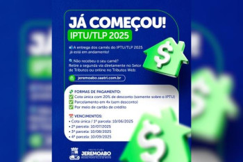 Retire o seu carnê e pague com 20% de desconto. Parcelamento em até 4x e pagamento via cartão de 
