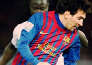 Messi, do Barcelona, na semifinal do Mundial de Clubes da Fifa em Yokohama, no Japão Messi, do Barc