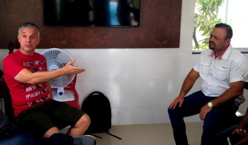 Dr. Neto e Cícero do ovo