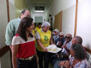 Prefeita Anabel Carvalho e o secretário de saúde Risvaldo Junior