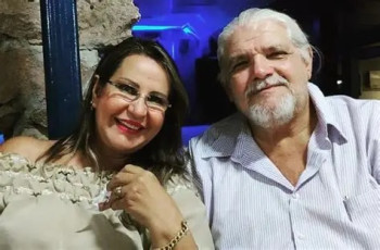 Irmã Lêda e o esposo Nicholson  Chaves 