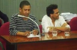 Professor Dorival ao lado do professor Juracy Marques