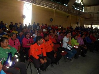 Assembléia dos mototaxistas em janeiro de 2013 no Lindinalva Cabral.