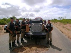 Um caixa eletrônico localizado na Prefeitura de Rodelas, na microrregião de Paulo Afonso, a 540 km