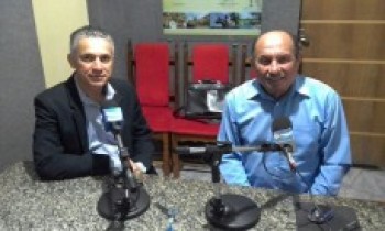 Dr. Luiz Neto (e) e Bob Charles
