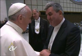 Papa Francisco e Dom Guido Zendron, 5º bispo da história de Paulo Afonso