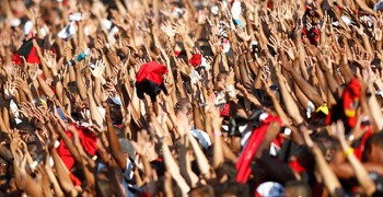 A festa da torcida foi ainda maior porque o título veio em cima do maior rival 