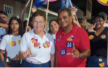 Deputada Fátima Nunes foi barrada de subir ao palanque do time de Lula.