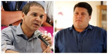 Eures Ribeiro, prefeito de Bom Jesus da Lapa, e Luciano Pinheiro, de Euclides da Cunha,
