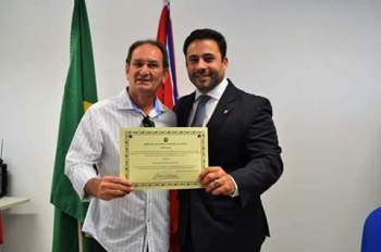 Sec. Nivaldo Lopes (E) e o prefeito David Cavalcanti