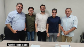 Jailson, João Roma, Neto Coelho, ACM Neto e Geraldo Carvalho