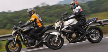 Honda e Yamaha têm modelos que se enfrentam no mercado, mas  o domínio  Honda é absoluto