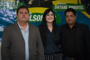 Jailson Laércio Ferreira Paz, Dayane Pimentel, Dep. federal e o ex-candidato a Dep. est. Roosevel