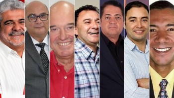 Rangel, Val, Anilton, Valmir, Roosevel, Galinho e Jelson. 